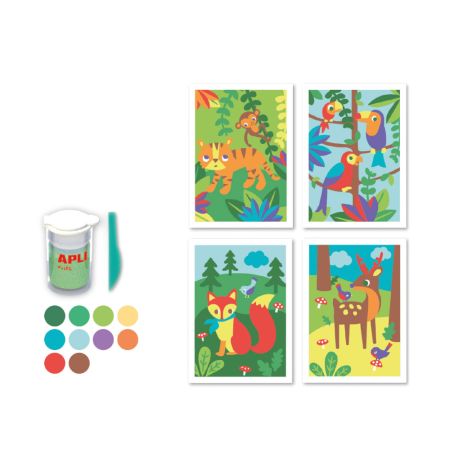 Set creativ cu nisip, 4 ani+, Apli Kids 740596