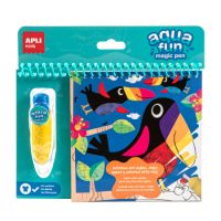 Carte de colorat Aqua Fun Magic, Jungle, 3 ani+, Apli Kids