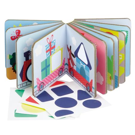 Prima mea carte cu stickere, Forme Geometrice, 3 ani+, Apli Kids 740615