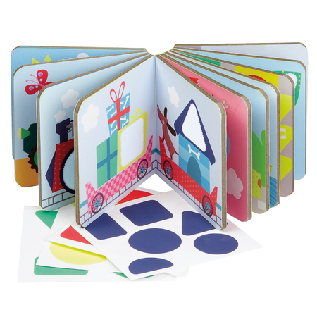 Prima mea carte cu stickere, Forme Geometrice, 3 ani+, Apli Kids 740615