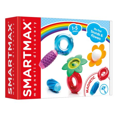 Joc magnetic Smart Max, My First Sounds & Flowers, 12 luni+, 6 piese, Smart Games