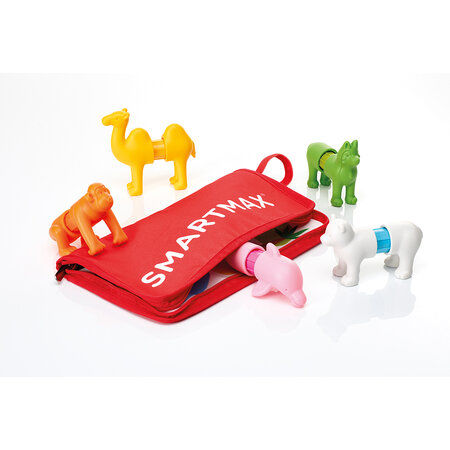 Joc magnetic Smart Max, My First Animals Around the World, 12 luni+, 16 piese, Smart Games 740627