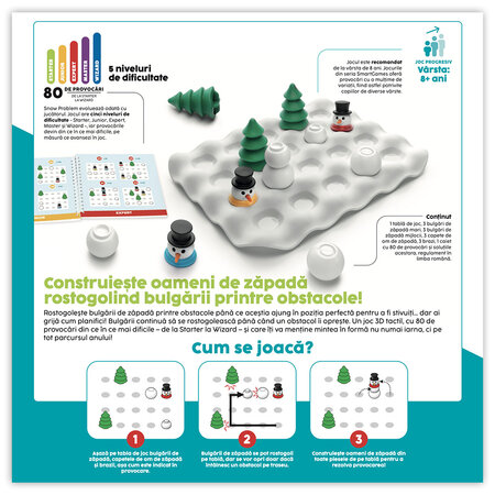 Joc de logica, Snow Problem, 8 ani+, Smart Games 740630