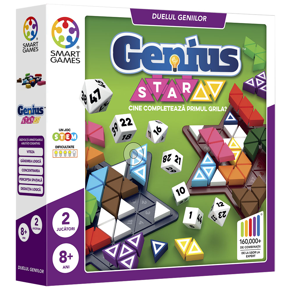 Genius Star Joc de logica, 8 ani+, Smart Games