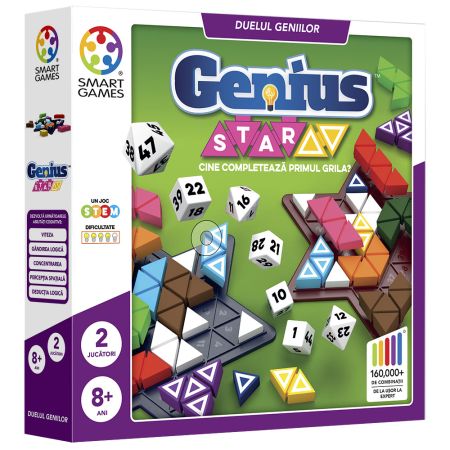 Genius Star Joc de logica, 8 ani+, Smart Games