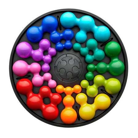 Joc de logica cu 120 de provocari, IQ Deluxe Circle, 14 ani+, Smart Games 740651