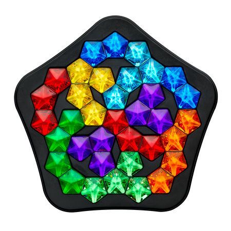 Joc de logica cu 120 de provocari, IQ Deluxe Pentagon, 14 ani+, Smart Games 740653