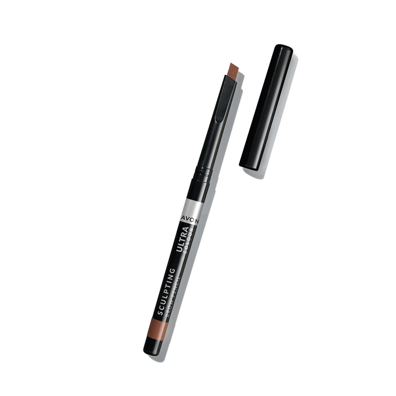Creion pentru sprancene Brow Sculpting Pencil, Dark Brown, 1 bucata, Avon