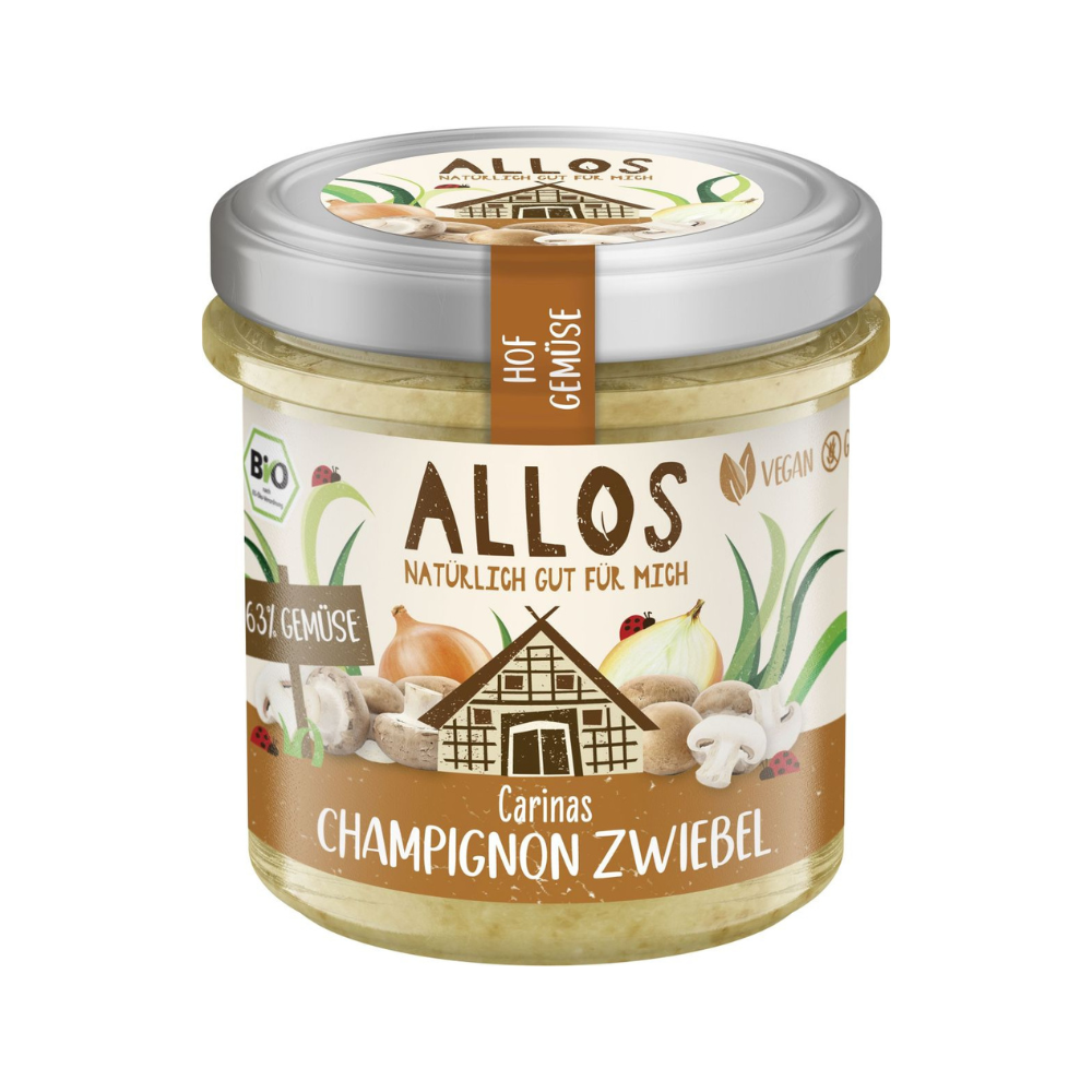 Crema tartinabila vegan cu ciuperci si ceapa Bio, 135 g, Allos