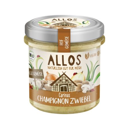 Crema tartinabila vegan cu ciuperci si ceapa Bio, 135 g, Allos