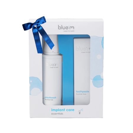 Kit esential pentru ingrijirea zilnica, 250 ml+ 75 ml, Blue M