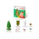 Set STEM creativ cu sare, Brad Magic de Craciun, 6 ani+, MiDeer 740852