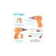 Set educativ STEM, Bormasina electrica, +3 ani, 237 piese, Floop 740866