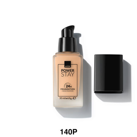 Fond de ten Power Stay 24H, 140P Light Ivory, 30 ml, Avon 741038