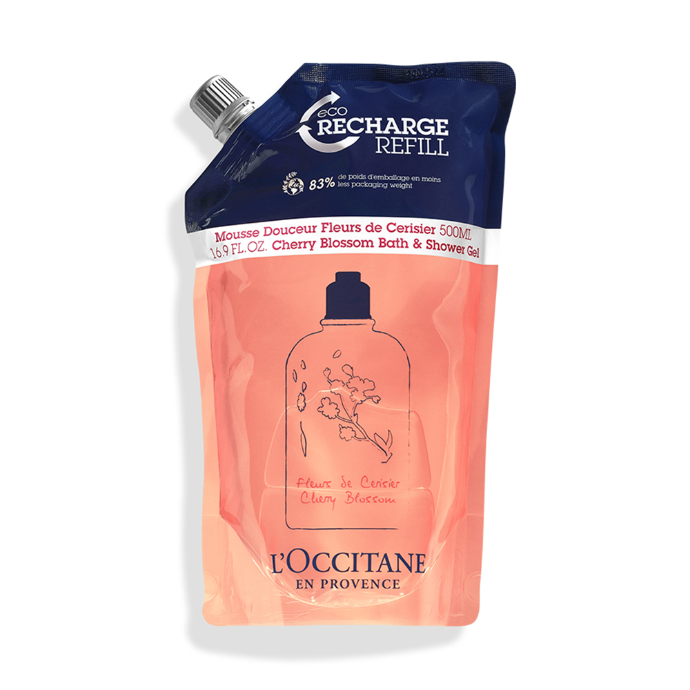 Rezerva Gel de dus Cherry Blossom, 500 ml, L'Occitane