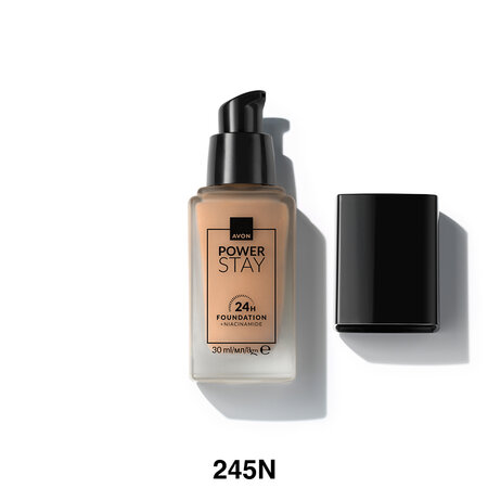 Fond de ten Power Stay 24H, 245N Natural Beige, 30 ml, Avon 741089