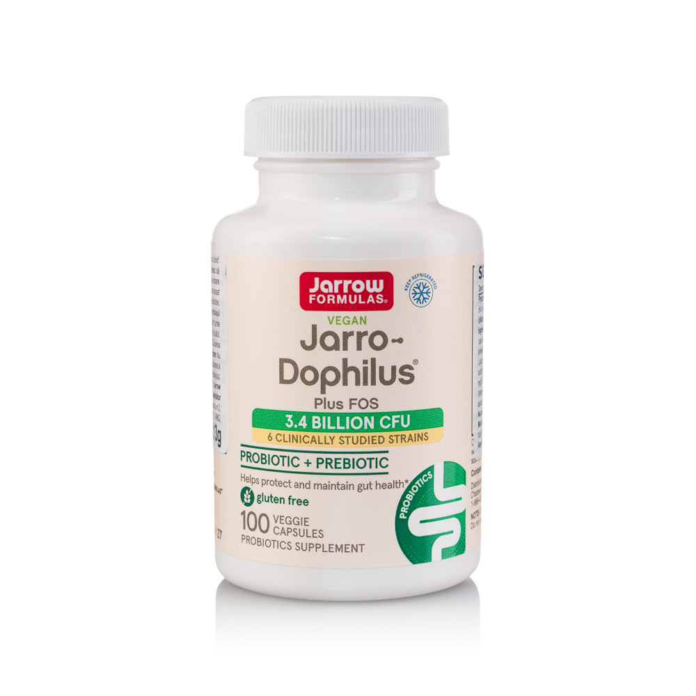 Jarro-Dophilus + FOS, 100 capsule vegetale, Jarrow Formulas