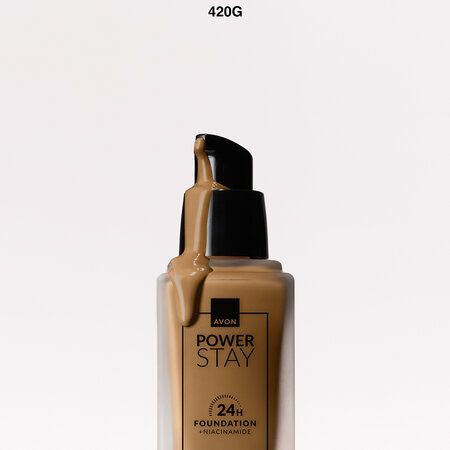 Fond de ten Power Stay 24H, 420G Caramel, 30 ml, Avon 741213