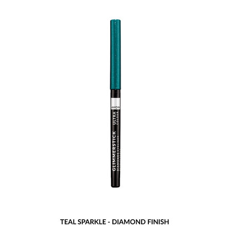 Contur retractabil pentru ochi Diamond, Teal Sparkle, 1 bucata, Avon 741467