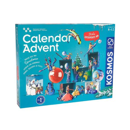 Calendar Advent pentru copii 24 de experimente stiintifice, 8-12 ani, Kosmos