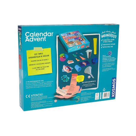 Calendar Advent pentru copii 24 de experimente stiintifice, 8-12 ani, Kosmos 741577