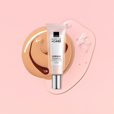Fond de ten tip ser 3 in 1 Make-up+Care, SPF30, 230N Creamy Natural, 30 ml, Avon 741573