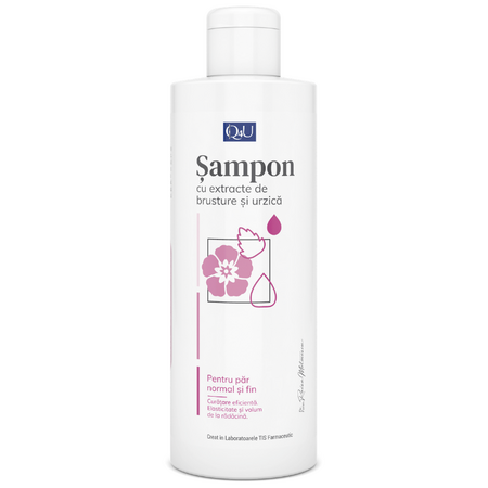 Sampon cu brusture si urzica Q4U, 250 ml, Tis Farmaceutic