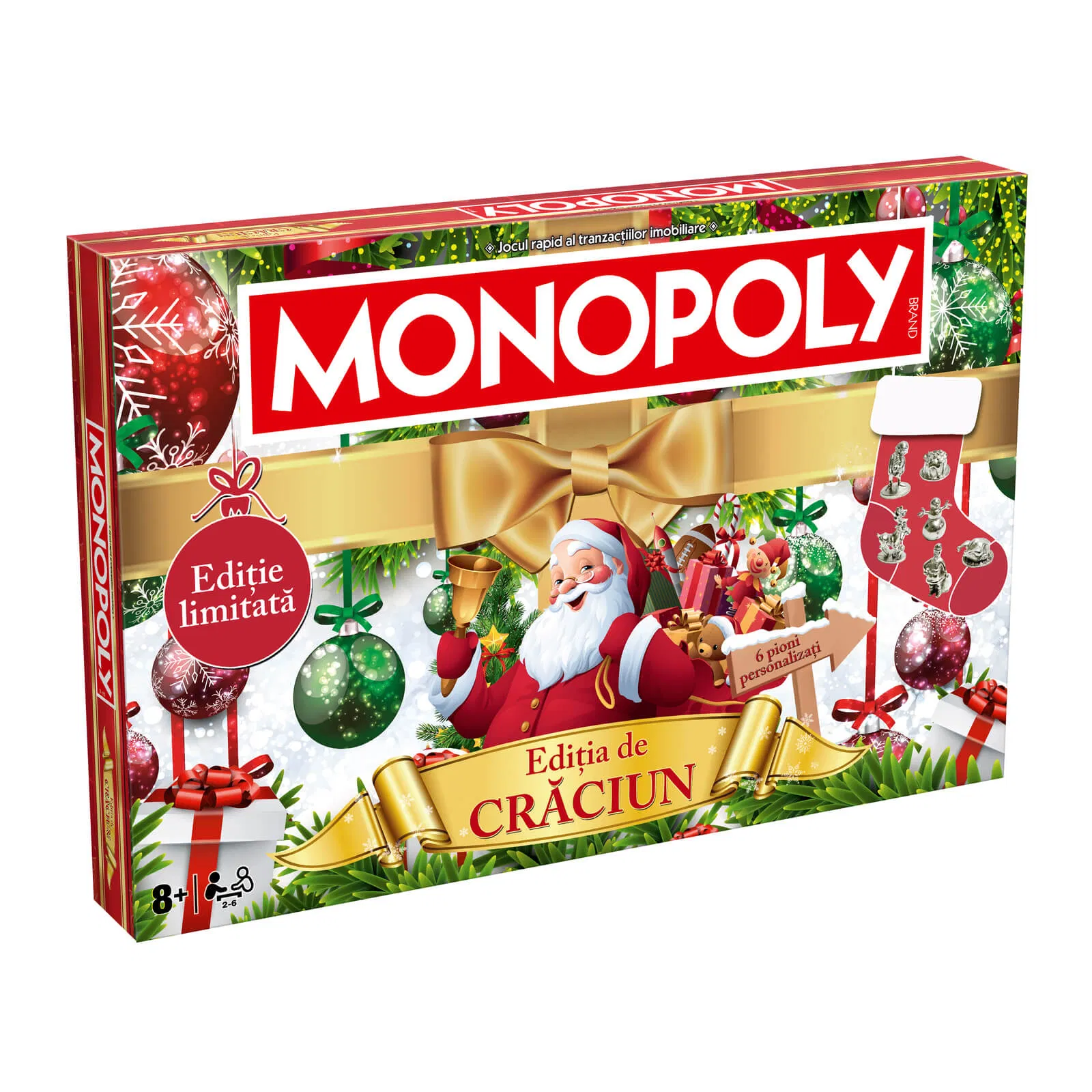 Joc de Monopoly - editie de Craciun, 8 ani+, Hasbro
