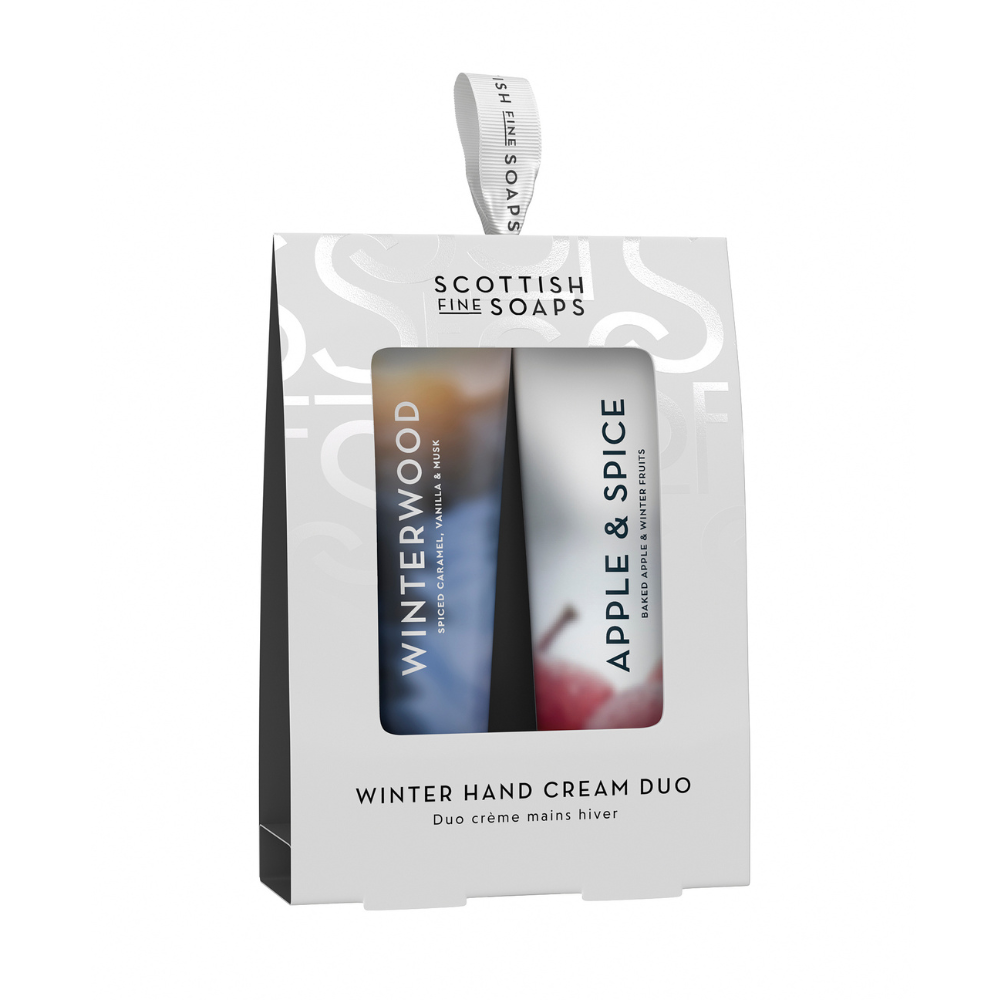 Set duo crema de maini Winter, 2 x 30 ml, Scottish Fine Soaps