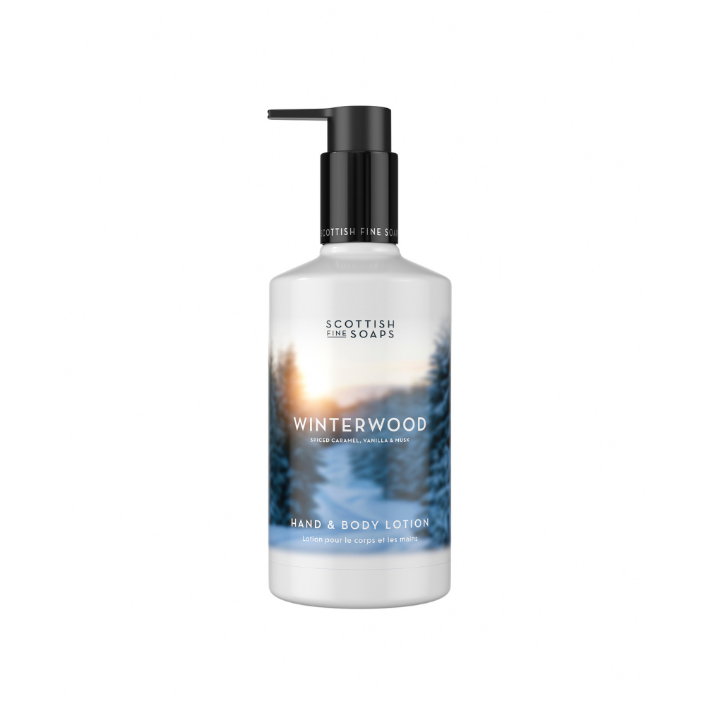 Lotiune pentru maini si corp Winterwood, 300 ml, Scottish Fine Soaps