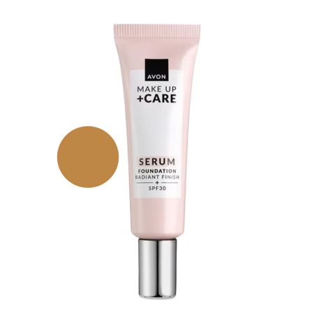 Fond de ten tip ser 3 in 1 Make-up+Care, SPF30, 345N Soft Honey, 30 ml, Avon
