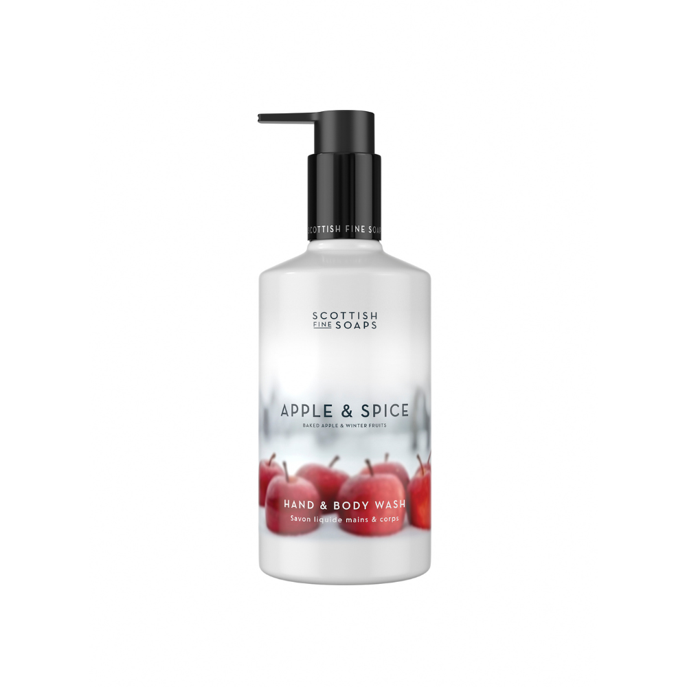 Sapun pentru pentru maini si corp Apple & Spice, 300 ml, Scottish Fine Soaps