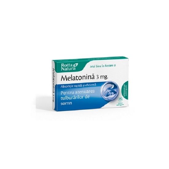 Melatonina, 3mg, 15 tablete, Rotta Natura