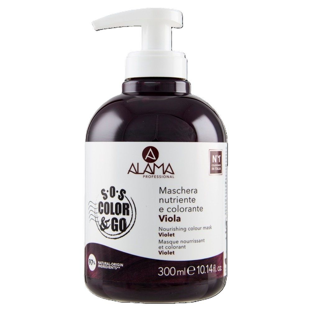 Masca pentru nuantarea parului Color Mask, Violet, 300 ml, Alama