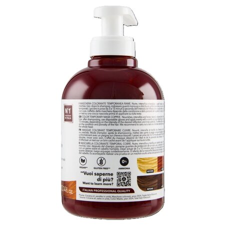 Masca pentru nuantarea parului Color Mask, Cupru, 30 ml, Alama 741698