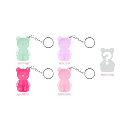 Luciu de buze si breloc ursulet The rare bears blind box, Diverse culori, 1 bucata, Essence