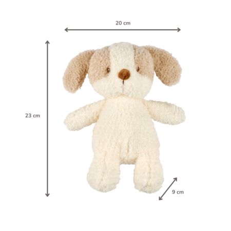 Jucarie de plus, 24 cm, Teddy Baby Catelus, 0 luni+, Nattou 742181