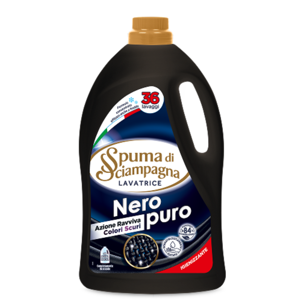 Detergent lichid pentru rufe negre, 1.7 litri, Spuma di Sciampagna