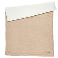 Paturica cu 2 fete Supersoft, 100x75 cm, Bej, Nattou