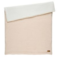 Paturica cu 2 fete Supersoft, 100x75 cm, Crem, Nattou