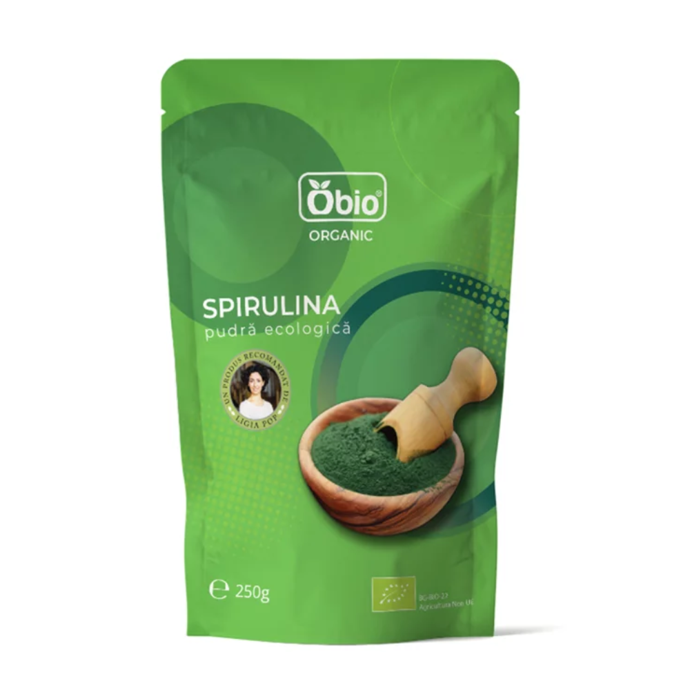 Spirulina pulbere Eco, 250 g, Obio