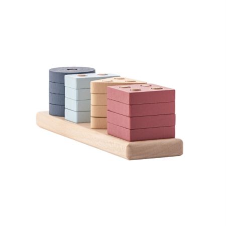 Jucarie din lemn, Sortator forme geometrice 5, 18 luni+, Cubika