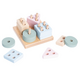Jucarie din lemn, Sortator forme geometrice 6, 18 luni+, Cubika 742337