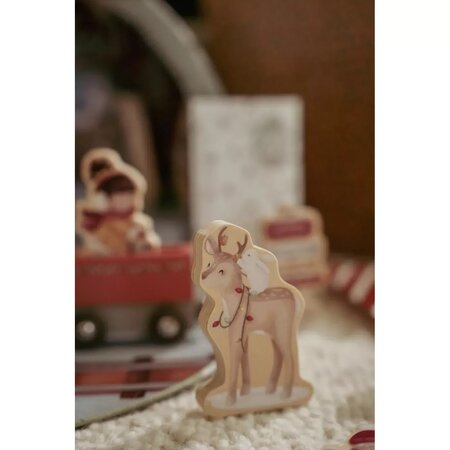 Calendar de advent cu sine de tren si cutie portabila, 2 ani+, Little Dutch 742388