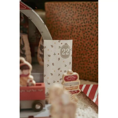 Calendar de advent cu sine de tren si cutie portabila, 2 ani+, Little Dutch 742386