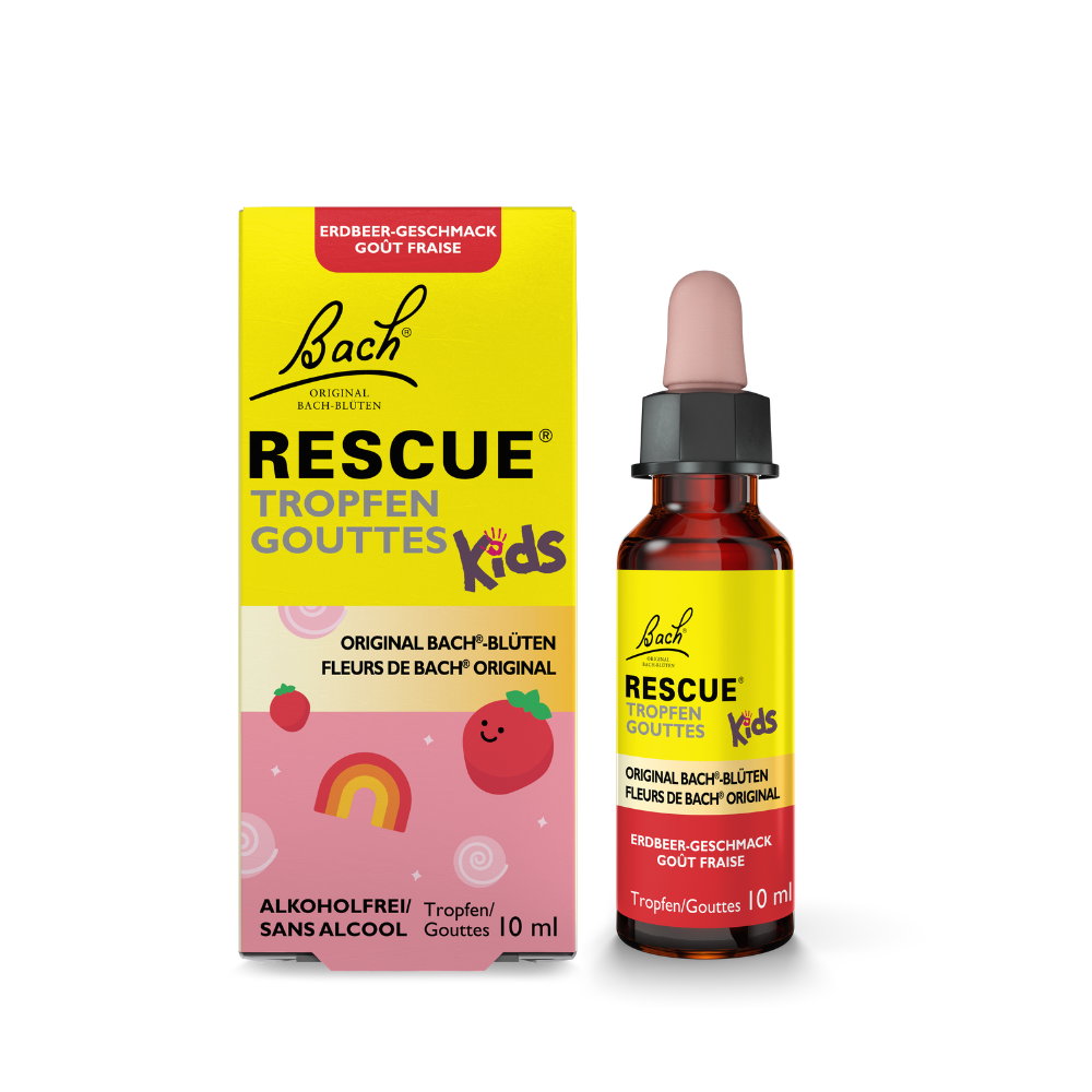 Picaturi Rescue Kids, Strawberry, 10 ml, Rescue Remedy