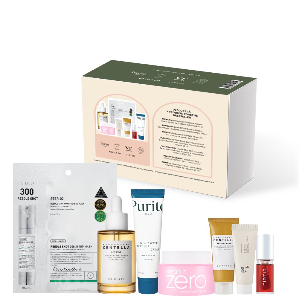 K-Beauty Starter Kit Beauty Box Set, 7 produse, Kbeauty