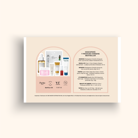 K-Beauty Starter Kit Beauty Box Set, 7 produse, Kbeauty 742631