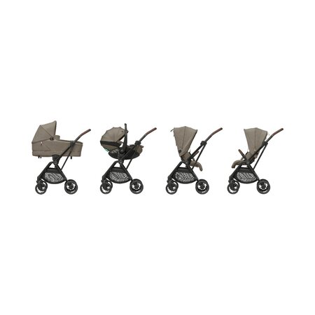 Carucior ultracompact Leona2, pana la 22 kg, Twillic Truffle, Maxi Cosi 811758
