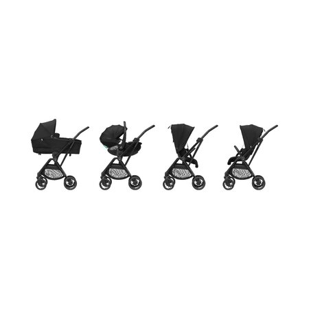 Carucior ultracompact Leona2, pana la 22 kg, Twillic Black, Maxi Cosi 811726